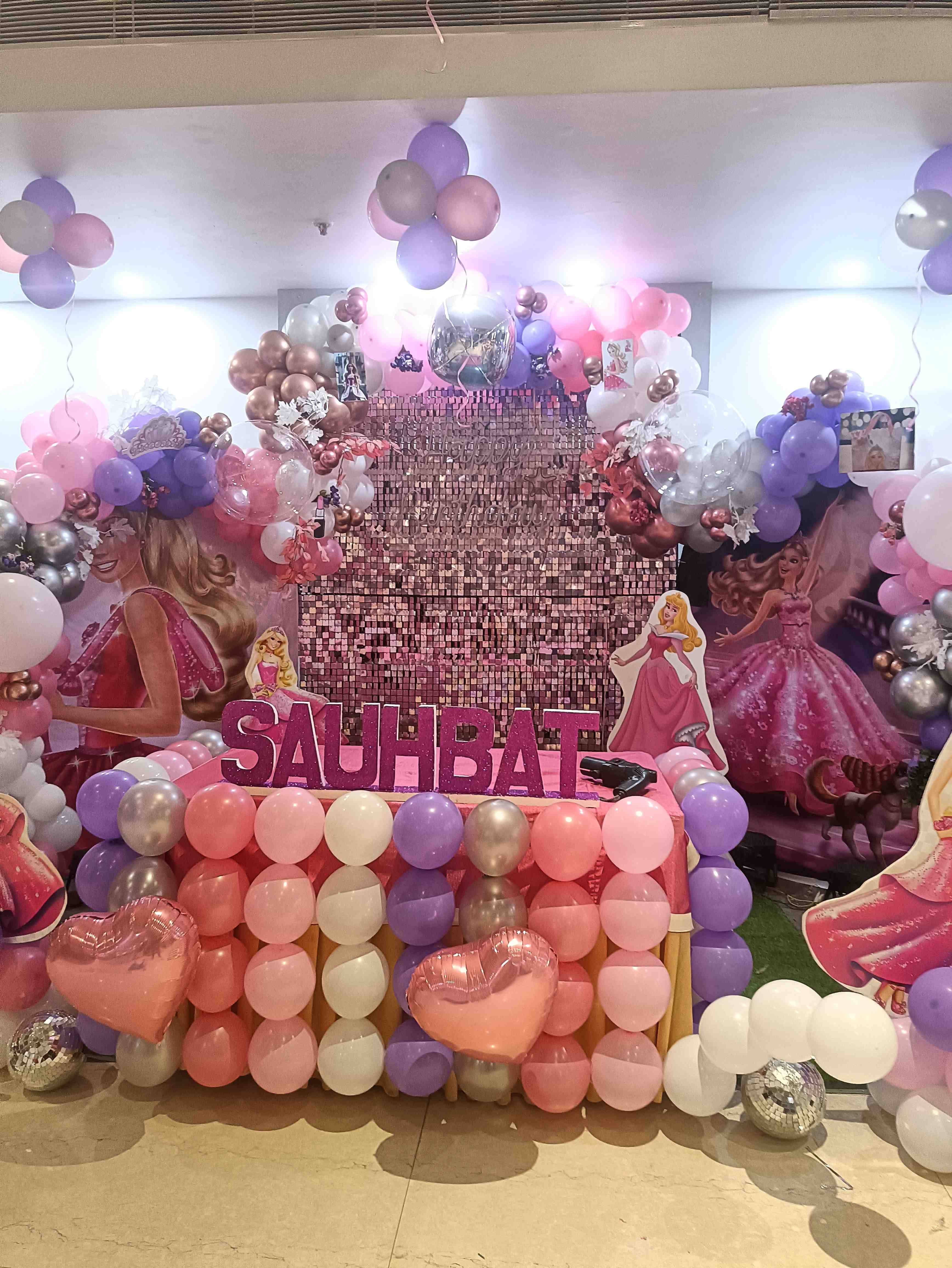 Anniversary Decor with Helium Balloons