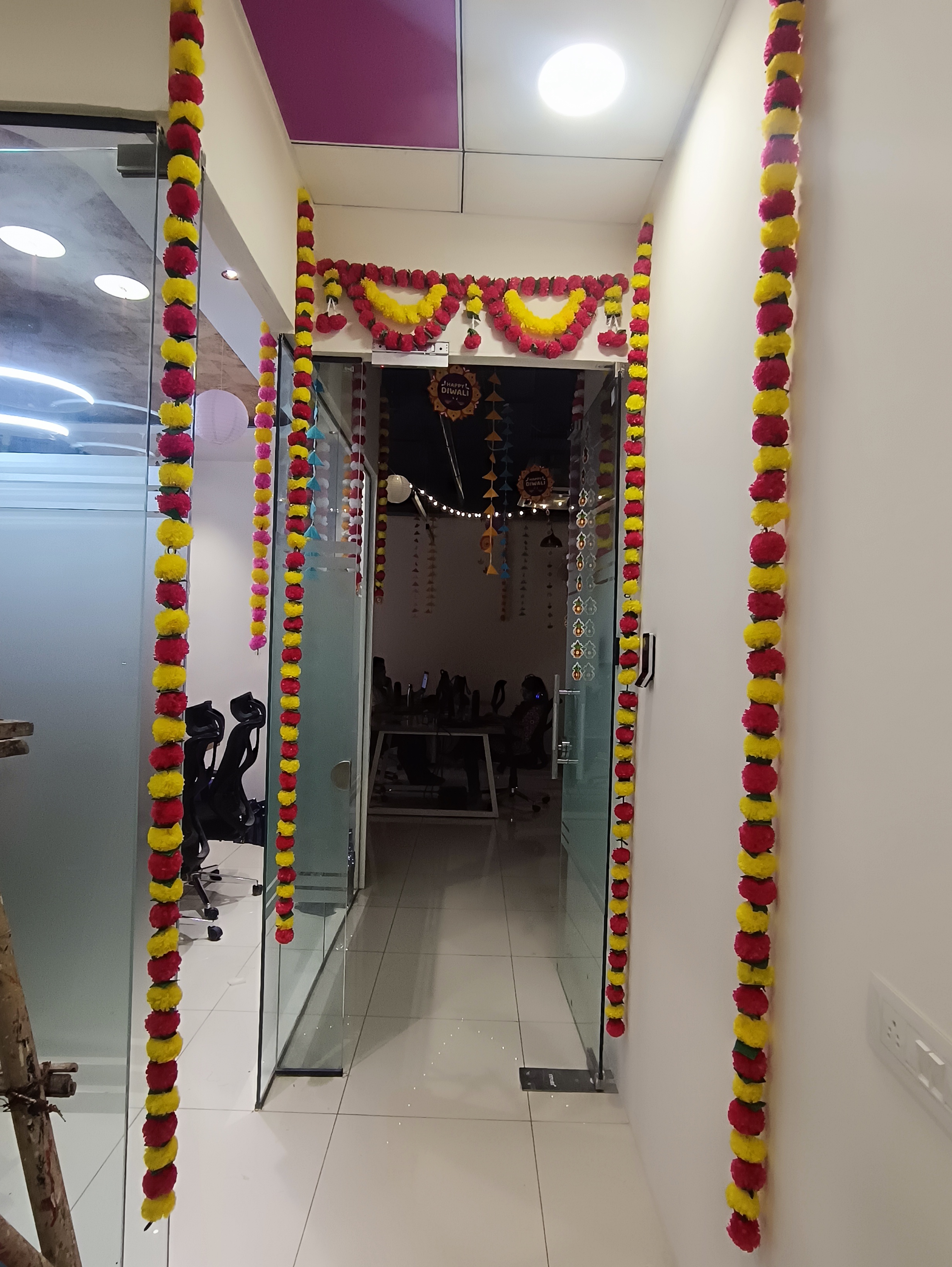 Elegant Blossoms at Work