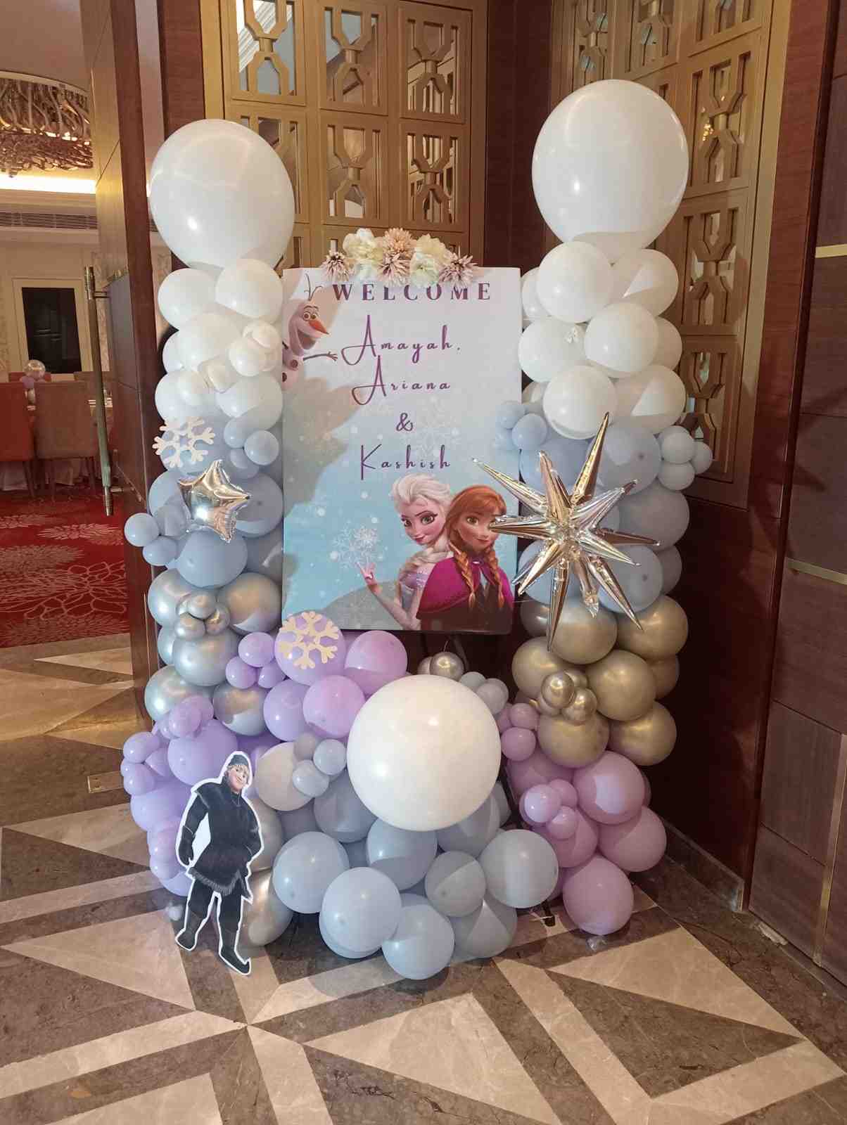 Birthday Balloon Decoration with Heart Foil