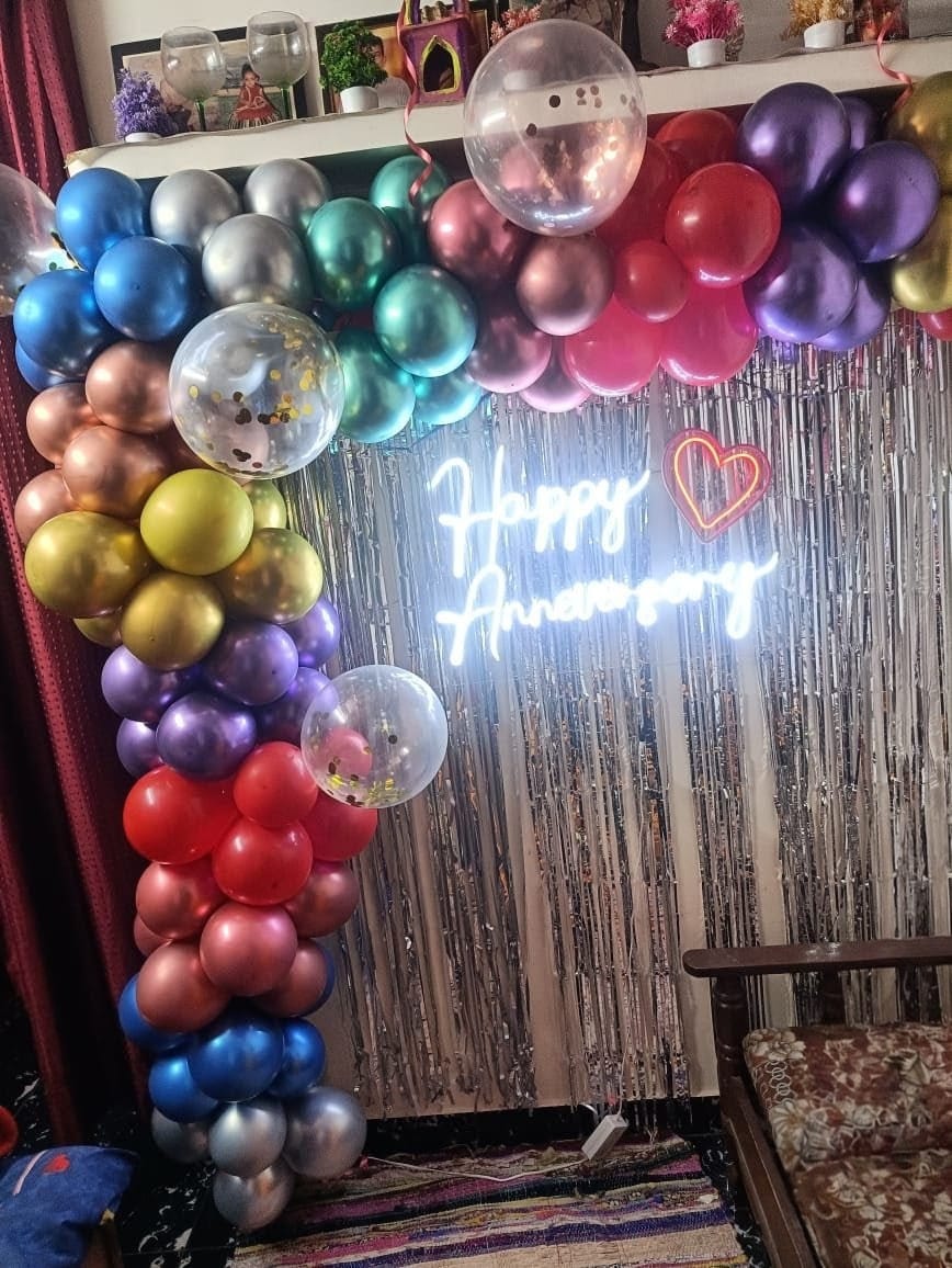 Multicolor Balloons Anniversary